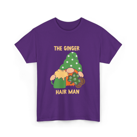 The Ginger Hair Man Irish Culture T-Shirt - Purple