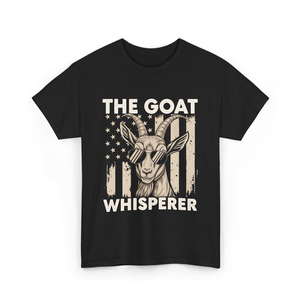 The Goat Whisperer Goat Lover T-Shirt - Black