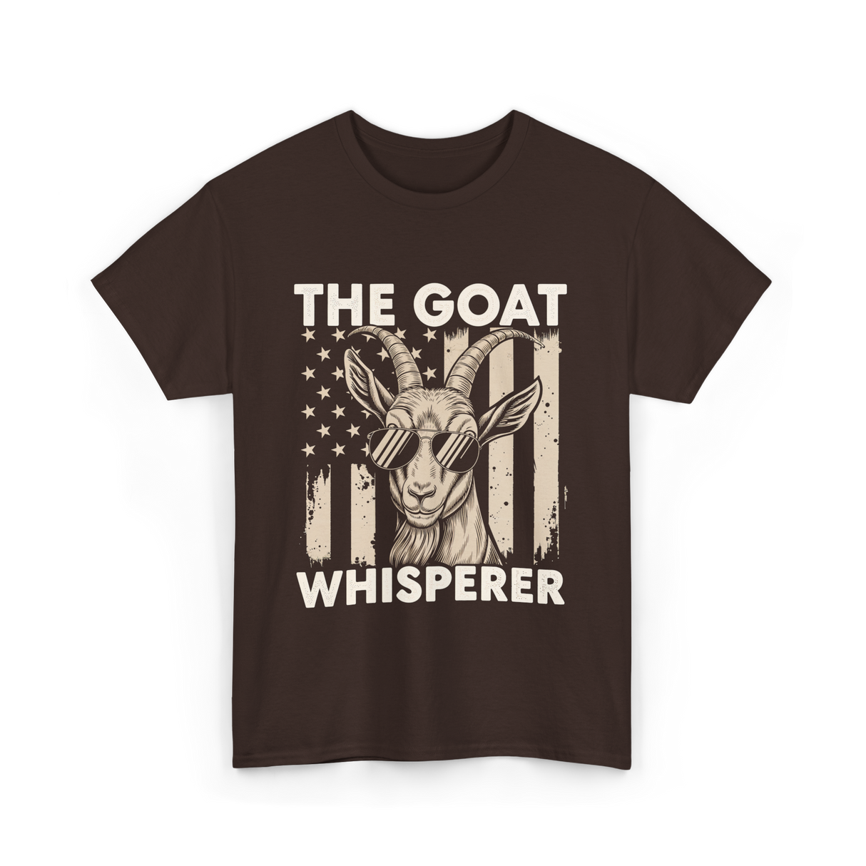 The Goat Whisperer Goat Lover T-Shirt - Dark Chocolate