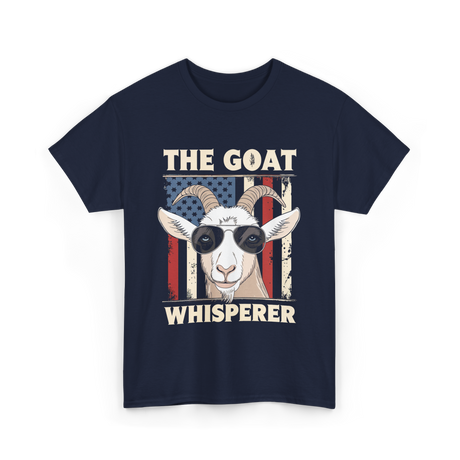 The Goat Whisperer Goat Lover T-Shirt - Navy