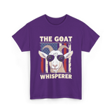 The Goat Whisperer Goat Lover T-Shirt - Purple