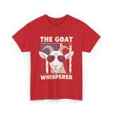 The Goat Whisperer Goat Lover T-Shirt - Red