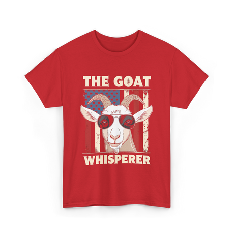 The Goat Whisperer Goat Lover T-Shirt - Red