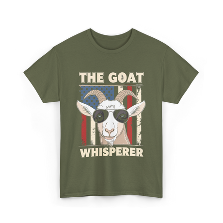 The Goat Whisperer Goat Lover T-Shirt - Military Green