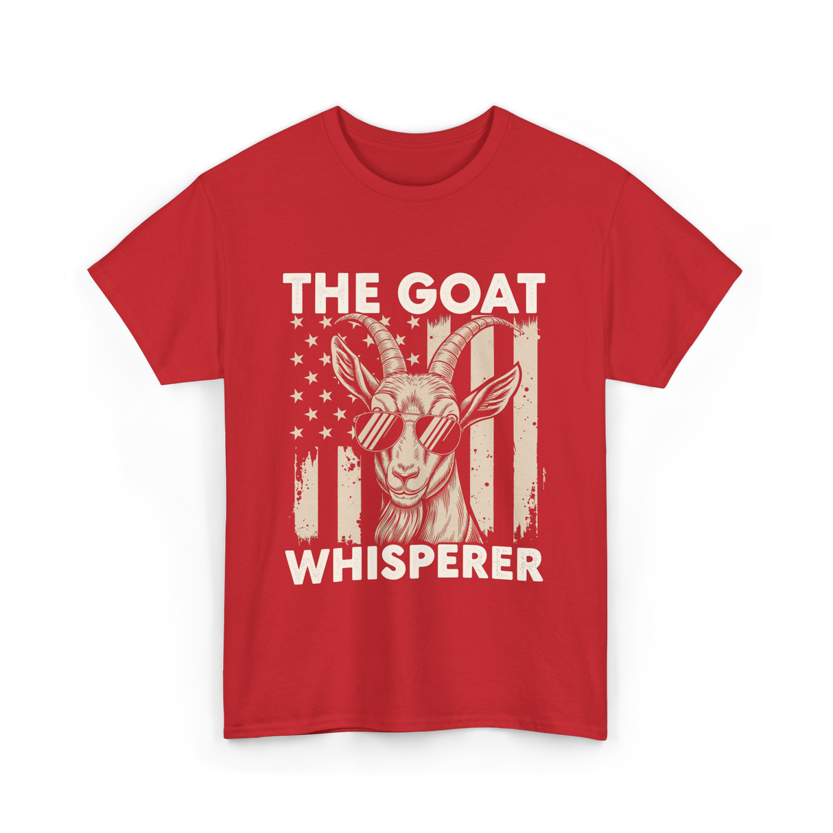 The Goat Whisperer Goat Lover T-Shirt - Red