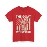 The Goat Whisperer Goat Lover T-Shirt - Red