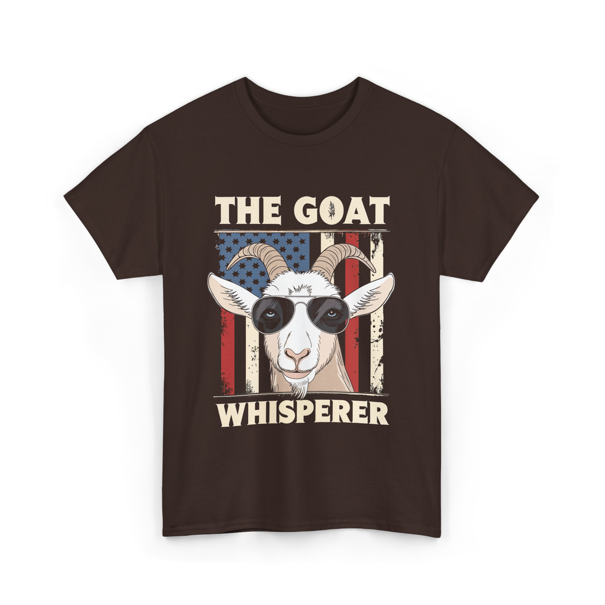 The Goat Whisperer Goat Lover T-Shirt - Dark Chocolate