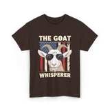 The Goat Whisperer Goat Lover T-Shirt - Dark Chocolate