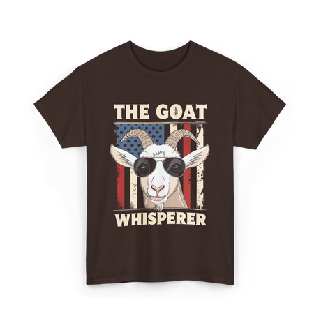 The Goat Whisperer Goat Lover T-Shirt - Dark Chocolate