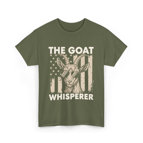 The Goat Whisperer Goat Lover T-Shirt - Military Green