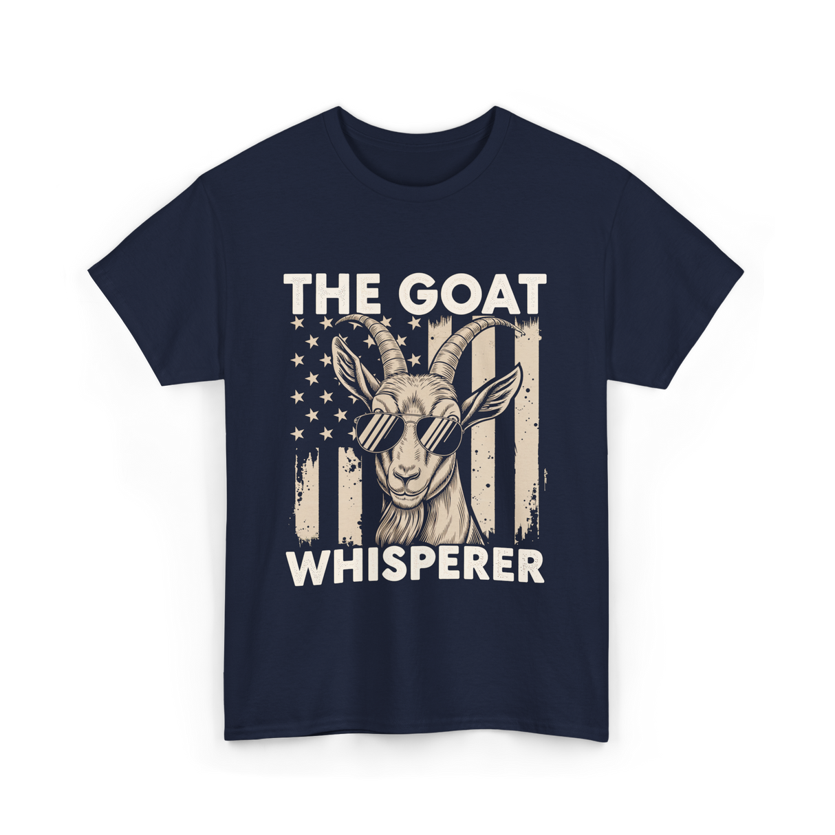 The Goat Whisperer Goat Lover T-Shirt - Navy