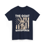 The Goat Whisperer Goat Lover T-Shirt - Navy