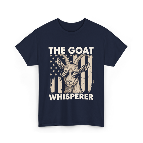 The Goat Whisperer Goat Lover T-Shirt - Navy