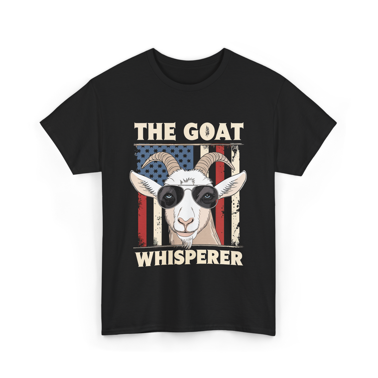 The Goat Whisperer Goat Lover T-Shirt - Black