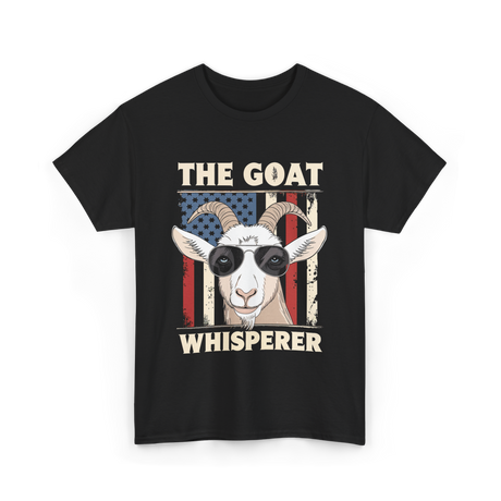 The Goat Whisperer Goat Lover T-Shirt - Black