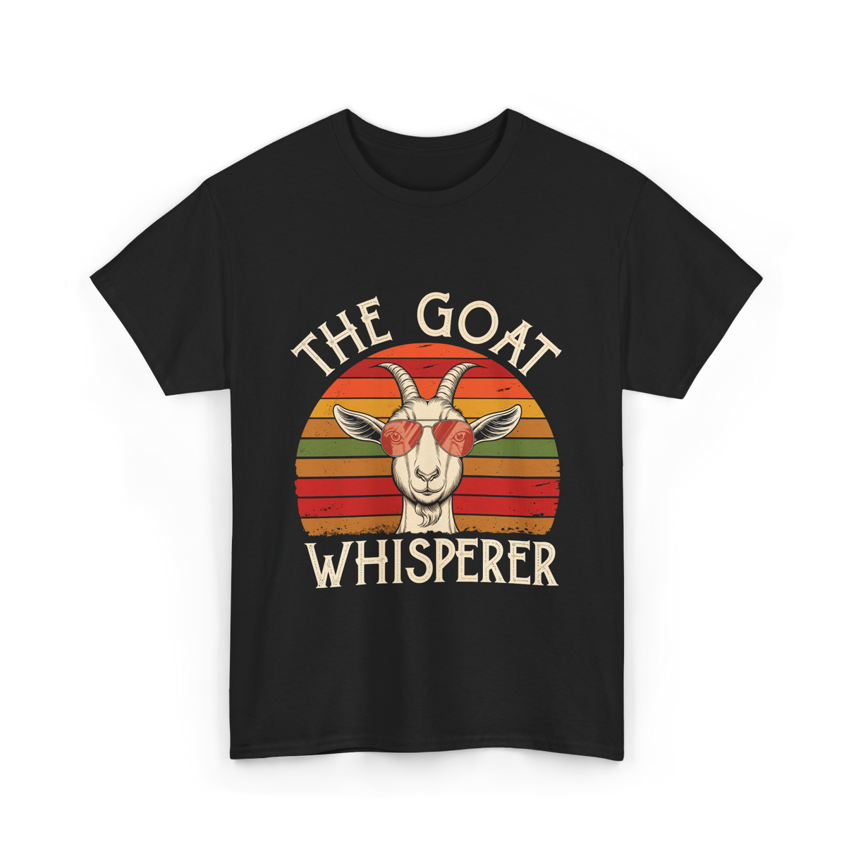 The Goat Whisperer Goat T-Shirt - Black