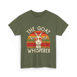 The Goat Whisperer Goat T-Shirt - Military Green