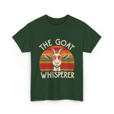 The Goat Whisperer Goat T-Shirt - Forest Green