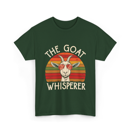 The Goat Whisperer Goat T-Shirt - Forest Green