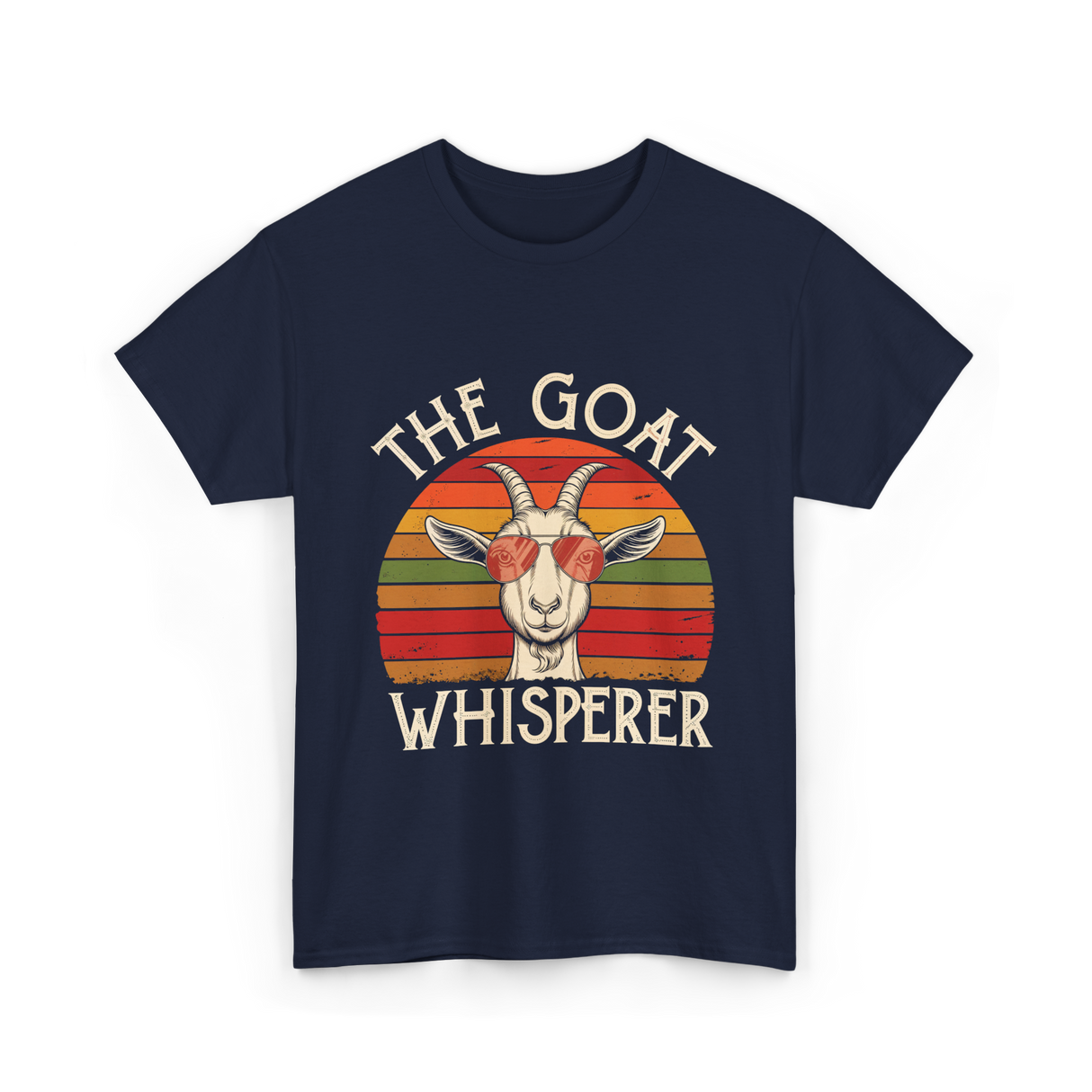 The Goat Whisperer Goat T-Shirt - Navy