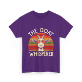 The Goat Whisperer Goat T-Shirt - Purple