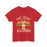 The Goat Whisperer Goat T-Shirt - Red