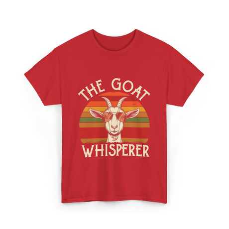 The Goat Whisperer Goat T-Shirt - Red