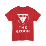 The Groom Party T-Shirt - Red