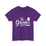 The Groom's Crew T-Shirt - Purple