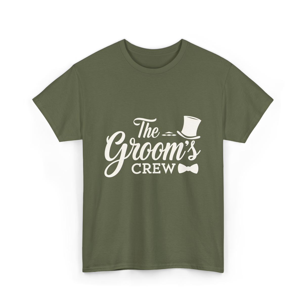 The Groom's Crew T-Shirt - Military Green