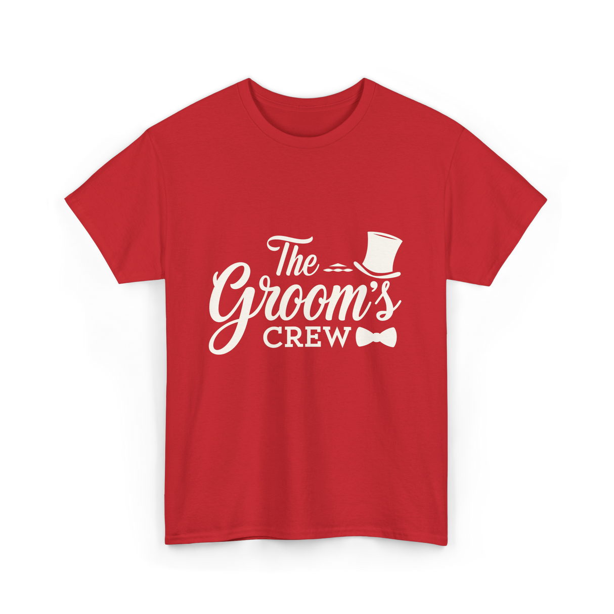 The Groom's Crew T-Shirt - Red