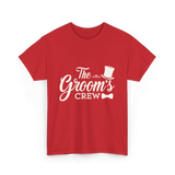 The Groom's Crew T-Shirt - Red