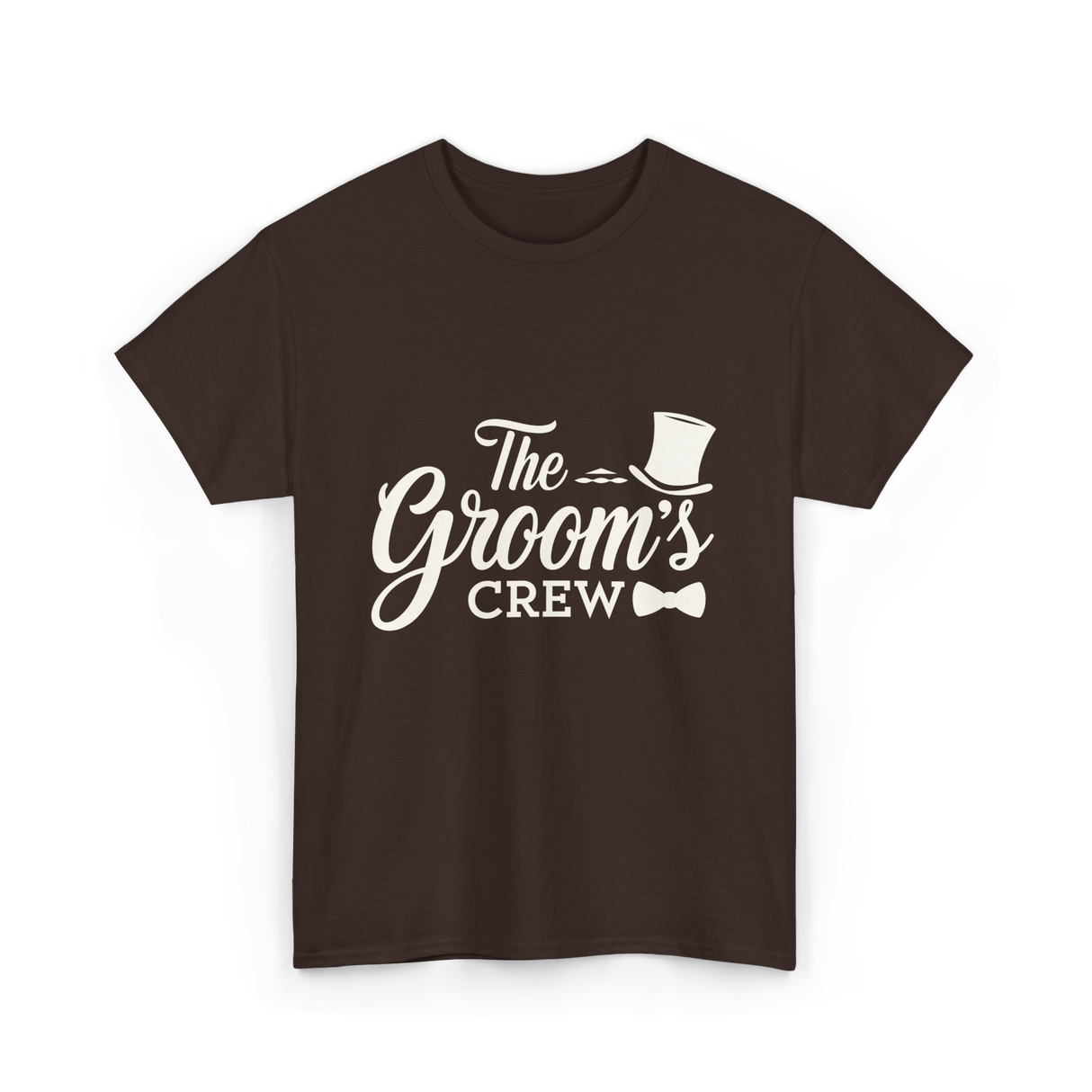 The Groom's Crew T-Shirt - Dark Chocolate