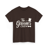 The Groom's Crew T-Shirt - Dark Chocolate