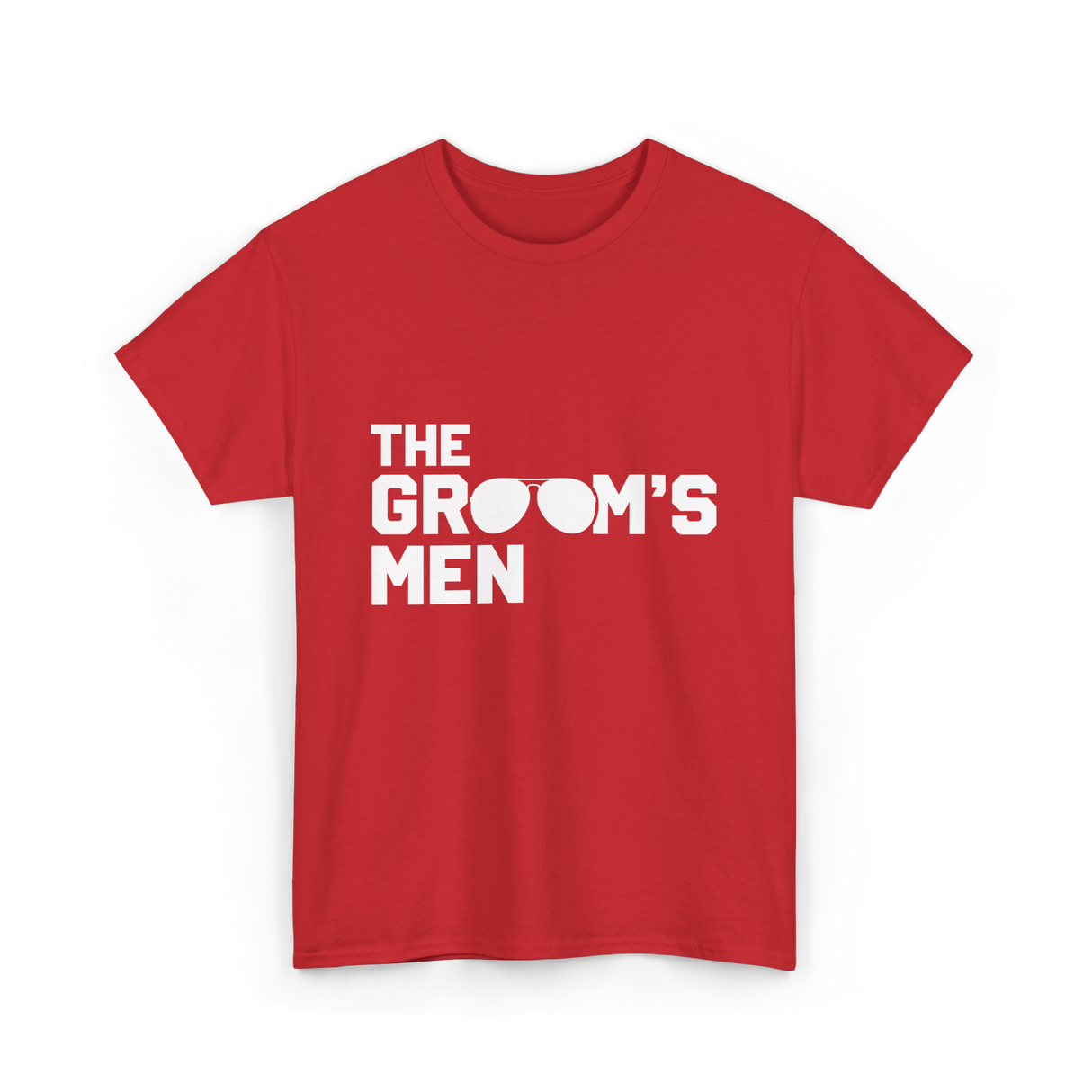 The Groom's Men Party T-Shirt - Red