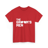 The Groom's Men Party T-Shirt - Red