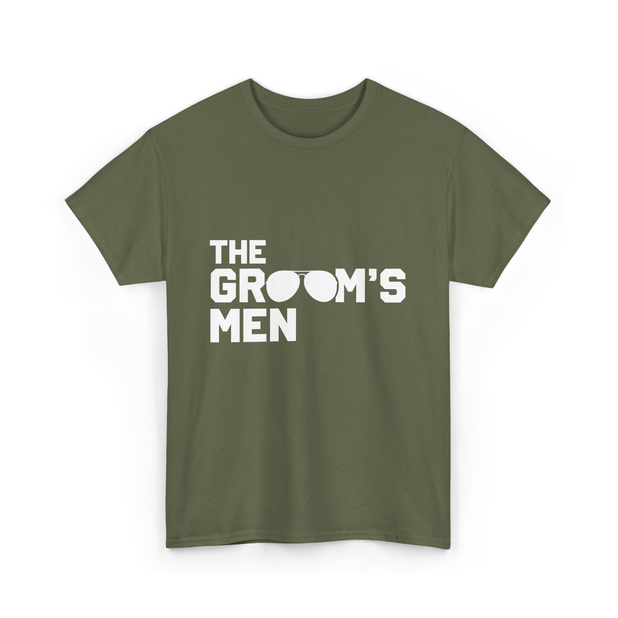 The Groom's Men Party T-Shirt - Military Green