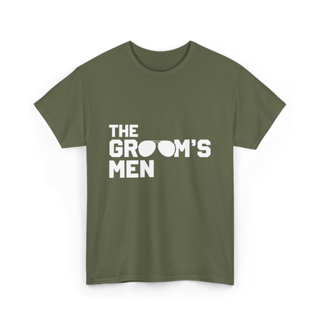 The Groom's Men Party T-Shirt - Military Green