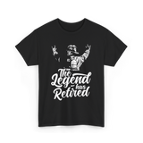 The Legend has Retired Firefighter T-Shirt - Black