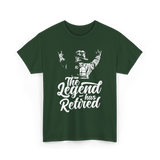 The Legend has Retired Firefighter T-Shirt - Forest Green