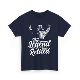 The Legend has Retired Firefighter T-Shirt - Navy