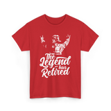 The Legend has Retired Firefighter T-Shirt - Red