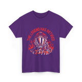 The Legend Has Retired Firefighter T-Shirt - Purple