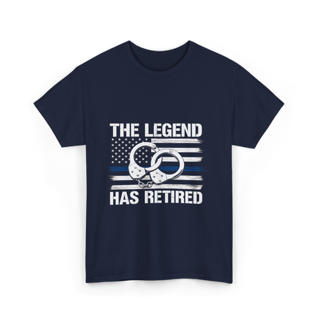 The Legend Has Retired Law Enforcement T-Shirt - Navy