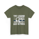 The Legend Has Retired Law Enforcement T-Shirt - Military Green