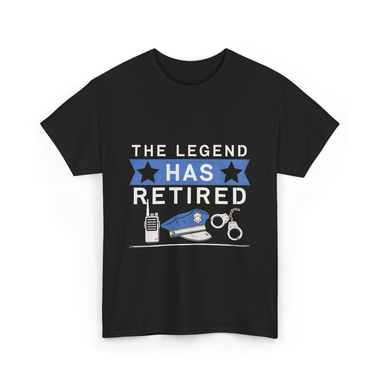 The Legend Has Retired Retirement T-Shirt - Black