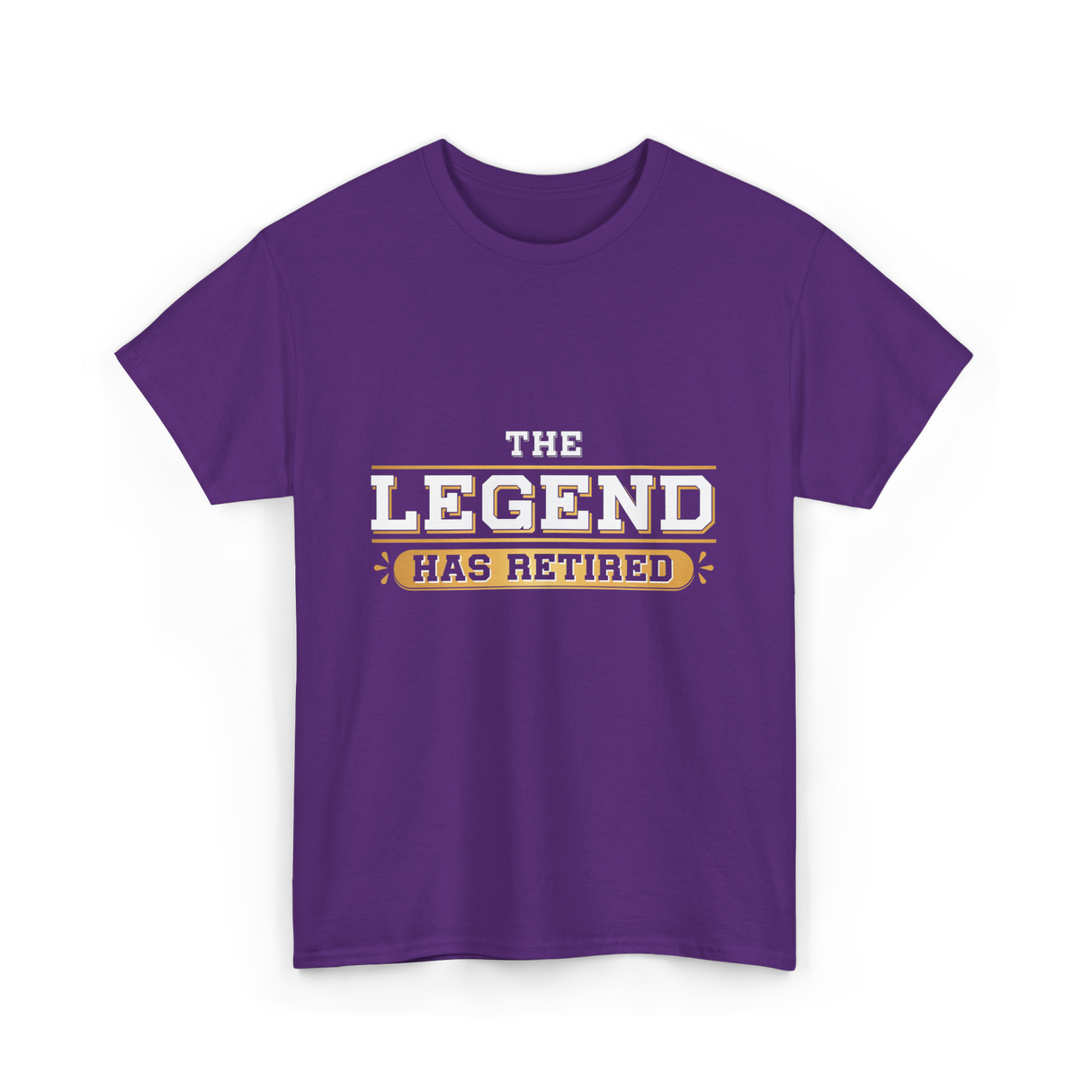 The Legend Has Retired Retirement T-Shirt - Purple