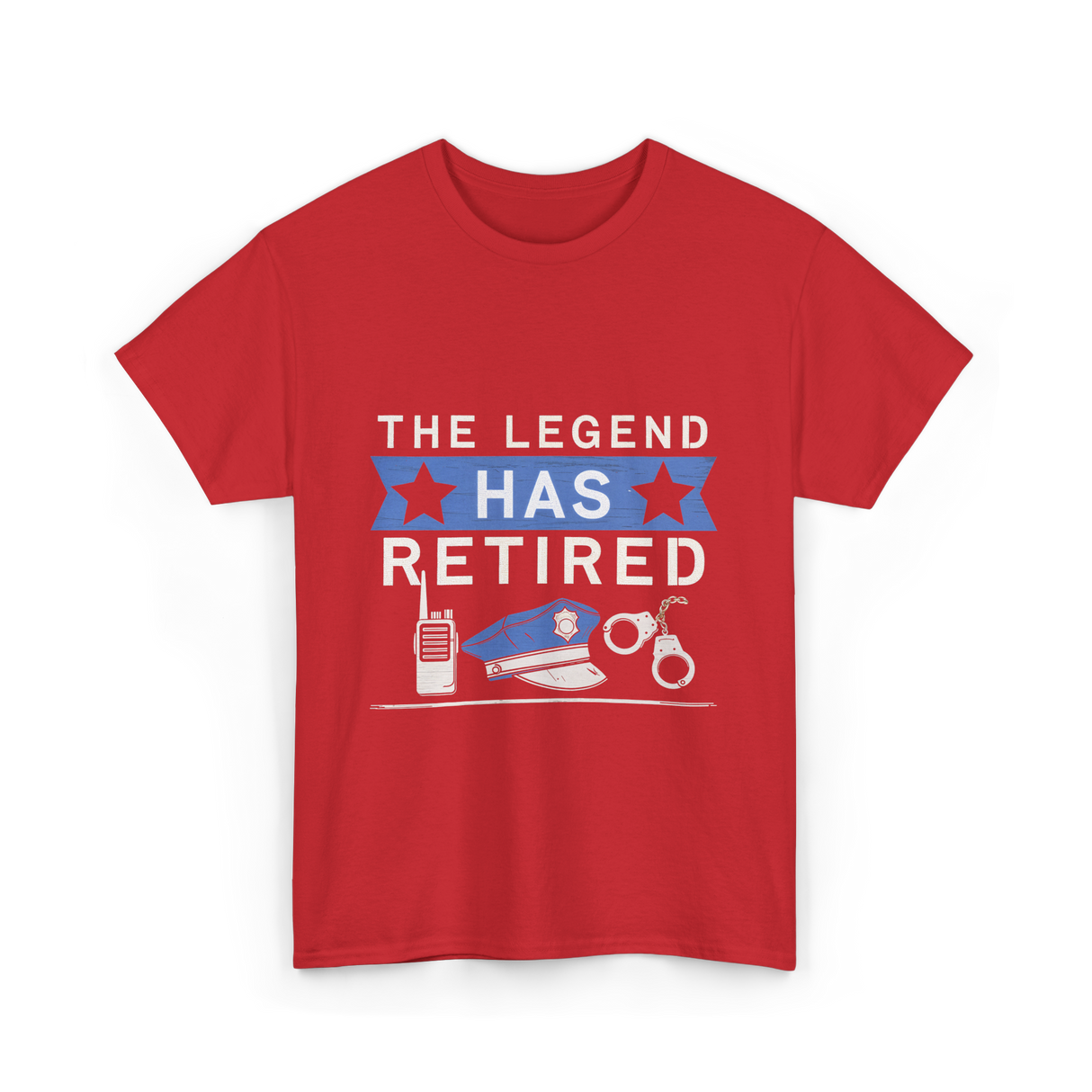 The Legend Has Retired Retirement T-Shirt - Red