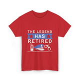 The Legend Has Retired Retirement T-Shirt - Red