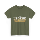 The Legend Has Retired Retirement T-Shirt - Military Green